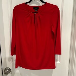 Liz Claiborne career red blouse M